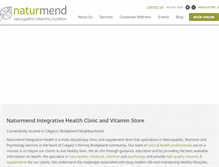 Tablet Screenshot of naturmend.com
